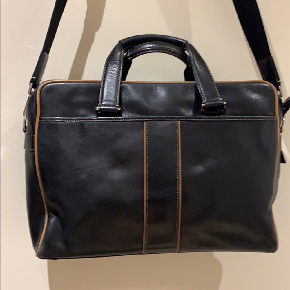 Coach leather transatlantic tote.